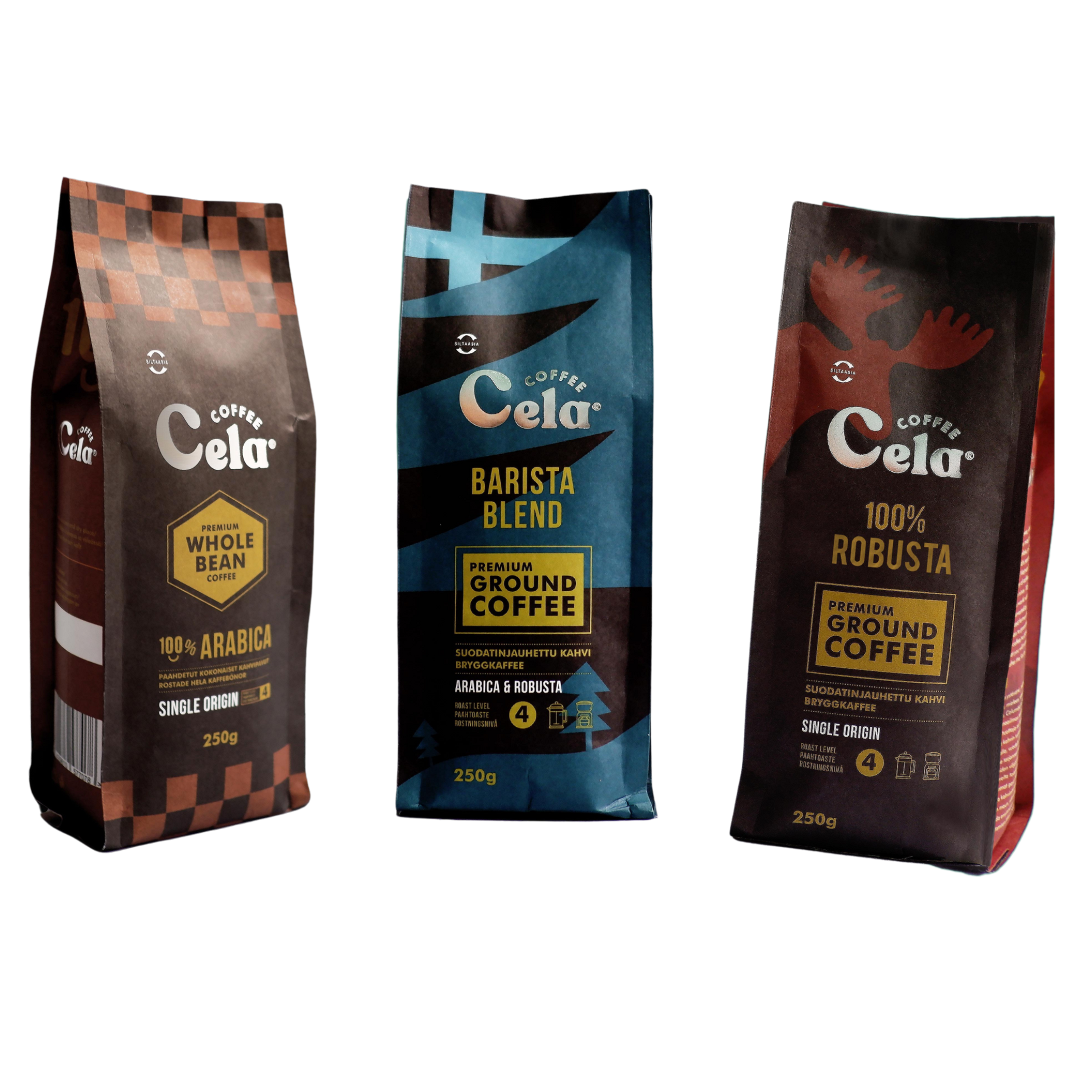 Cela customized coffee - whole beans or ground coffee - 200g