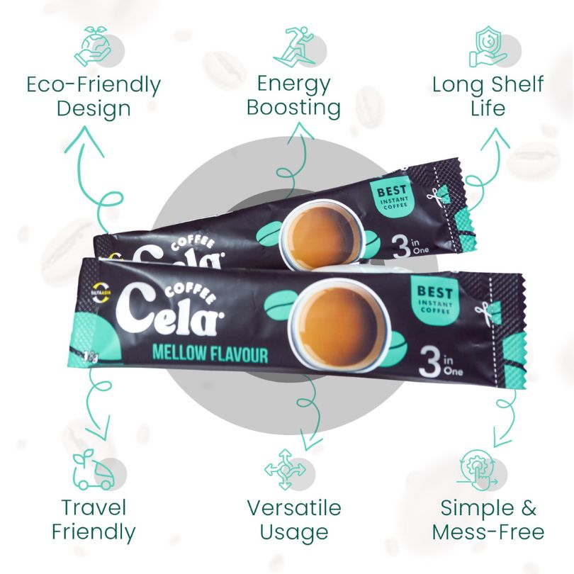 3in1 instant coffee - Mellow flavor - Medium roasted