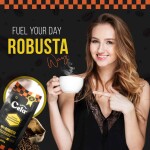 Robusta whole coffee beans - 200g